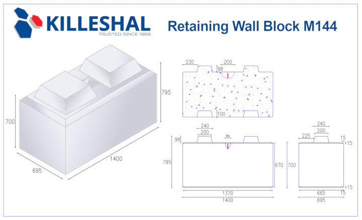 Killeshal Retaining Wall Lego Block
